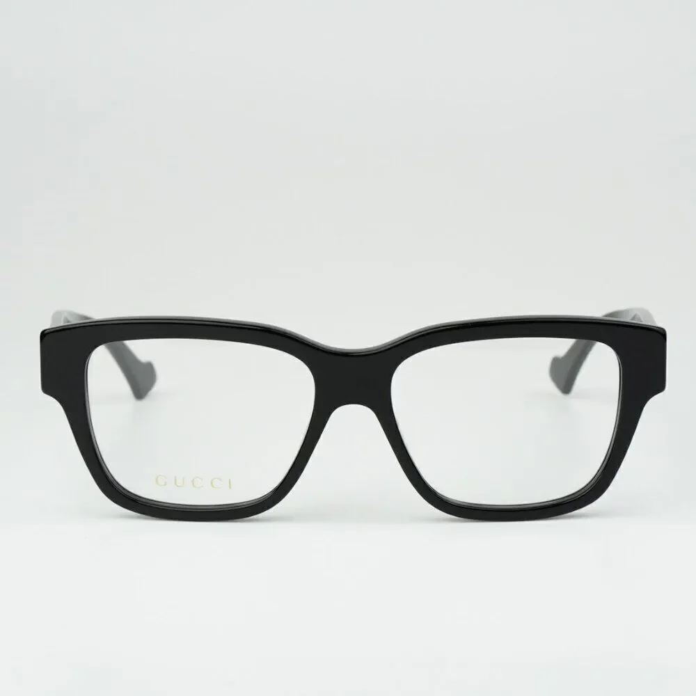 NEW Gucci GG1428O 004 Black Square Men Eyeglasses GG 1428O